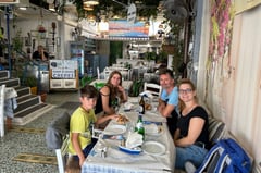 Mittagessen in Chora.