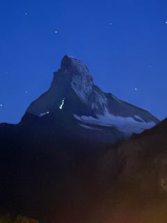Die Aufnahme wurde tatsächlich an diesem Morgen vom Tal aus gemacht.