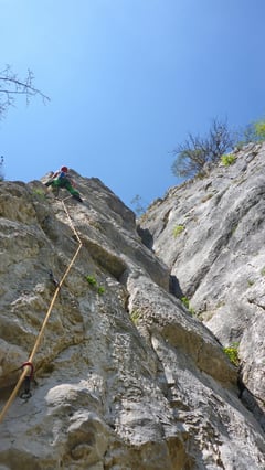 04/2019: Klettern mit Dominik an der Falkenfluh (CH/SO)