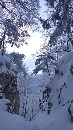 Die Scharte des Schattenbergs.