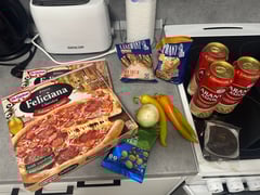 Leider gabs die Pizza nur aus der Mikrowelle :(