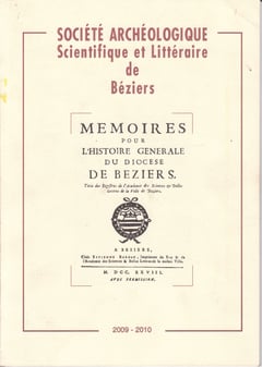 Couverture bulletin Société Archéologique de Béziers 