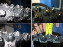 Übersicht Spikesreifen im Detailfoto