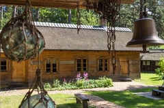 Historic 19th fisherman's house in Open Air Fishing Museum in Jūrmala, latvia