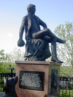 Jung Bismarck Denkmal auf der Rudelsburg