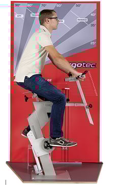 Ergonomie-Beratung im Fachhandel sollte für den Kunden nachvollziehbar sein: Mittels Ergotec-Scanner bringt man als Händler den Radfahrer in eine reale Sitzposition und findet durch Testen die richtigen Einstellparameter (z.B.: Sattelhöhe, Vorbaulänge)