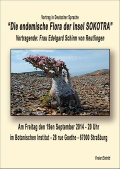 affiche de la conférence (photo famille Schirm) 