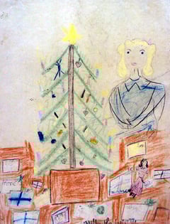 クリスマス・ツリーと少女