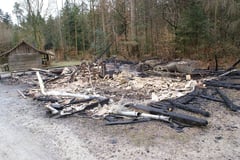 Die Ruine am 25. Dezember 