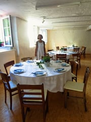 ... und innen: alles ist festlich und einladend vorbereitet!