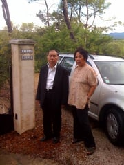 SE Trinh Ngoc Thai devant la ville Dalat