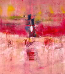 "Spiraglio magico", 2012  Tecnica mista, 81 x 90 cm