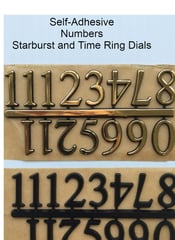Self-Adhesive Numbers, Starburst and Time Ring Dials