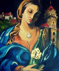 Die südsteirische Madonna / Tribute to the city of Leibnitz 60x50 Acryl on Canvas 