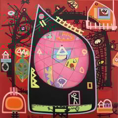 My Globe | 2019 | 50 × 50 cm | Leinwand