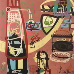 sacro monte, 1955 | 2019 | 50 × 50 cm | Leinwand