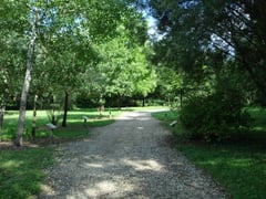 cheminement avec panneaux explicatifs