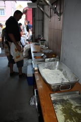 die Zubereitungsstrasse