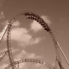 Blue Fire im Retro-Stil