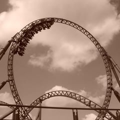 Blue Fire im Retro-Stil