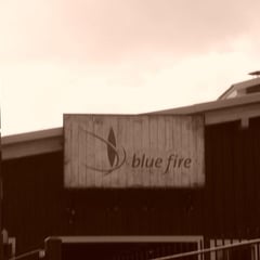 Blue Fire im Retro-Stil