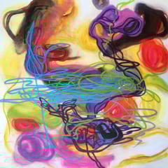 "GROOVY GROOVE"  36X36   Exclusively at A'EO Fine Art, Greensboro, NC 