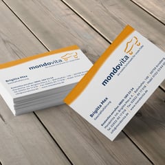 Mondovita: Logoentwicklung, Prospekt, Flyer, Geschäftsausstattung, Displays usw.