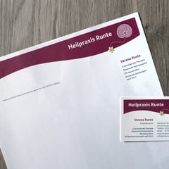 Heilpraxis Runte: Briefbogen/Visitenkarte