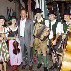 Die Steirische Streich mit Arnie im August 2012 in Graz