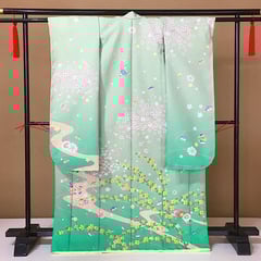 加賀友禅・ベクターデジタルデザイン・スーパードルフィ ミニチュア着物