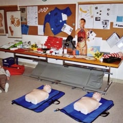 vor dem Massieren im Kreis