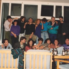 An der Premiere. Erika und Franz sind dann noch zusammen heim..