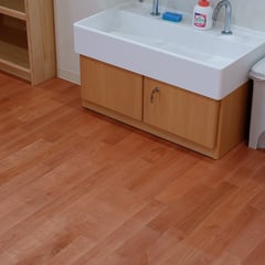 西南サクラ ユニ 床暖房対応 フローリング 施工例 アンドウッド andwood