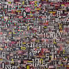 City 13 l 2017 l 120x120 cm l Papier auf Holz