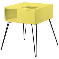 Retro plant table Yellow