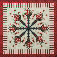 Poinsettia Bouquet quiltworx pattern