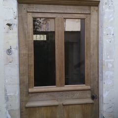 Porte de la courette - Option bois