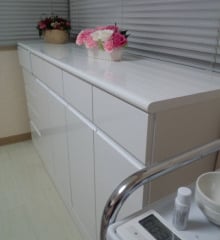 清潔感のあるケアルーム