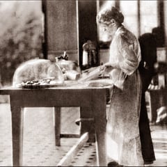 Éliza Belliveau (veuve très tôt de Bernard Lejeune) était la cuisinière du château. Sa fille Élisa l'aidait dans cette tâche. Ses deux fils Bernard et Joseph s'occupaient de l'entretien. La famille habitait la maison Gamache. 