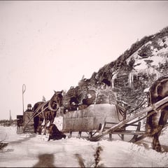 Les Malouin et compagnie en promenade à la Pointe ouest d'Anticosti en 1900
