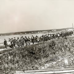 Fanfare Ste-Cécile, arrivée des gens de St-Pierre et Miquelon