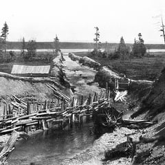 Dessèchement du lac de la Baie Ellis en 1901