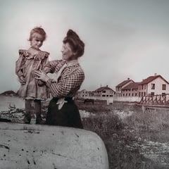 Une parisienne sur l'île Anticosti (1903), Thérèse Comettant (1879-1941) et Jeanne Comettant (1899-1983), filles de Lucien