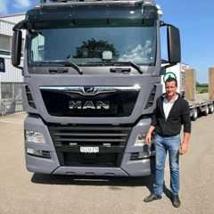 MAN TGX 18.500 4x2 von Baggervermietung Thurgau, Engishofen