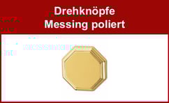 Möbelknöpfe Messing poliert