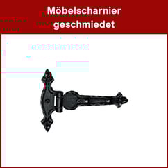 Möbelscharnier geschmiedet; Schmiedeeisernes Möbelscharnier