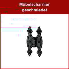 Möbelscharnier geschmiedet; Schmiedeeisernes Möbelscharnier