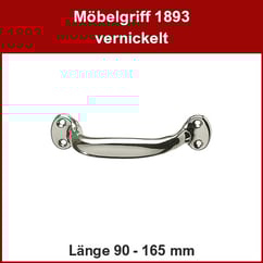 Hohlgriff vernickelt; Kistengriff