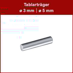 Tablarträger verzinkt ø 3 mm und ø 5 mm