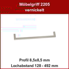 Gehrungsgriff vernickelt